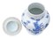 Chinese Oriental Blue and White Ceramic Ginger Jar with Lid, Image 6