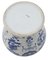 Frasco oriental chino antiguo de cerámica azul y blanca con tapa, años 20, Imagen 5