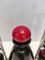 Juego de bebidas de licor vintage de vidrio en negro y rojo de Moretti & Nason para Nasonmoretti, Italia, años 30. Juego de 7, Imagen 8