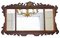 Large Antique Gilt and Mahogany Wall Mirror, 1890s, Image 1