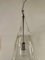 Vintage Hand Blown Glass and Chrome Pendant Lamp, 1990 4