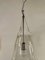 Vintage Hand Blown Glass and Chrome Pendant Lamp, 1990, Image 4