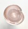 Vintage Peach Pink Murano Glass Ashtray with Gold Leaf attributed to Alfredo Barbini, Italy, 1950s 1