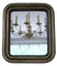 Small Antique Gilt and Ebonised Overmantle Wall Mirror, Image 1