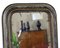 Small Antique Gilt Overmantle Wall Mirror, 1800s 3