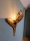 Lámpara de pared brutalista grande de latón, años 70, Imagen 7