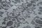 Tappeto vintage grigio annodato a mano in lana sovratinto, Immagine 6