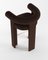 Cassette Bar Chair in Bouclé Dark Brown by Alter Ego, Image 4