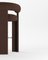 Cassette Bar Chair in Bouclé Dark Brown by Alter Ego 2