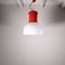 Kleine rote Deckenlampe von Roberto Menghi Fontana Arte 6