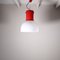 Kleine rote Deckenlampe von Roberto Menghi Fontana Arte 3