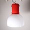 Kleine rote Deckenlampe von Roberto Menghi Fontana Arte 1