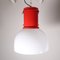 Small Red Ceiling Lamp by Roberto Menghi Fontana Arte 1