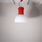 Lámpara de techo pequeña en rojo de Roberto Menghi Fontana Arte, Imagen 5