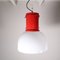 Kleine rote Deckenlampe von Roberto Menghi Fontana Arte 9