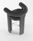 Cassette Bar Chair in Bouclé Dark Grey by Alter Ego 4