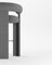 Cassette Bar Chair in Bouclé Dark Grey by Alter Ego 2