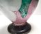 Postmodern Pink, Green and White Hand-Blown Scavo Glass Vase, Murano, Italy, 1970s 10