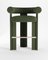 Cassette Bar Chair in Bouclé Green by Alter Ego 1