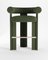 Cassette Bar Chair in Bouclé Green by Alter Ego, Image 1