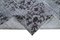 Tappeto grigio fatto a mano in lana sovratinto, anni '60, Immagine 6