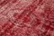 Alfombra vintage de lana teñida en rojo, años 60, Imagen 6