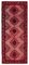 Red Handwoven Carved Overdyed Rug, 1960s, Image 1