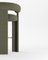 Collector Modern Fully Upholstered Cassette Bar Chair in Bouclé Olive by Alter Ego, Image 2