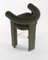 Collector Modern Fully Upholstered Cassette Bar Chair in Bouclé Olive by Alter Ego, Image 4