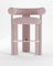 Collector Modern Fully Upholstered Cassette Bar Chair in Bouclé Pink by Alter Ego 1