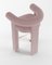 Collector Modern Fully Upholstered Cassette Bar Chair in Bouclé Pink by Alter Ego 4