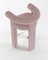 Collector Modern Fully Upholstered Cassette Bar Chair in Bouclé Pink by Alter Ego, Image 4