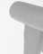 Silla de bar Collector moderna totalmente tapizada en blanco Bouclé de Alter Ego, Imagen 3