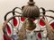 Bronze & Red Murano Glass Pendant Light, 1950s 8