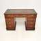 Bureau Victorien Antique en Cuir, 1860s 1