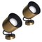 Mid-Century Adjustable Wall Lights in Gilt Metal from Fase, Spain, 1960s, Set of 2, Image 1