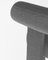 Silla de bar Collector moderna totalmente tapizada en gris Bouclé de Alter Ego, Imagen 2