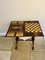 Antique Victorian Burr Walnut Inlaid Floral Marquetry Games Table, 1850, Image 4