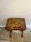 Antique Victorian Burr Walnut Inlaid Floral Marquetry Games Table, 1850 7