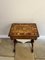 Antique Victorian Burr Walnut Inlaid Floral Marquetry Games Table, 1850 12