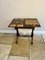 Antique Victorian Burr Walnut Inlaid Floral Marquetry Games Table, 1850, Image 11