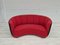 Danish 2-Seater Banana Sofa in Wool & Beech, 1960s 1