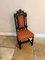 Antique Carved Oak Dining Chairs, 1880, Set of 4 2