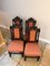 Antique Carved Oak Dining Chairs, 1880, Set of 4 10