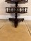 Antique Victorian Mahogany Brass Inlaid Marble Top Revolving Book Table, 1880 8