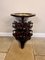 Antique Victorian Mahogany Brass Inlaid Marble Top Revolving Book Table, 1880 7