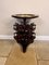 Antique Victorian Mahogany Brass Inlaid Marble Top Revolving Book Table, 1880, Image 7