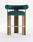 Collector Modern Cassette Bar Chair in Bouclé Ocean Blue by Alter Ego, Image 1