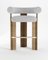 Collector Modern Cassette Bar Chair in Bouclé White by Alter Ego 1