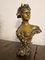 Alfred Jean Foretay, Busto Art Nouveau, 1900, bronzo, Immagine 2